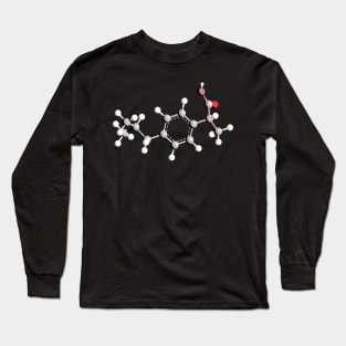 Ibuprofen Molecule Long Sleeve T-Shirt